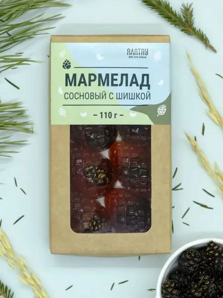 Мармелад с сосновой шишкой, 110 гр Мармелад с сосновой шишкой, 110 гр